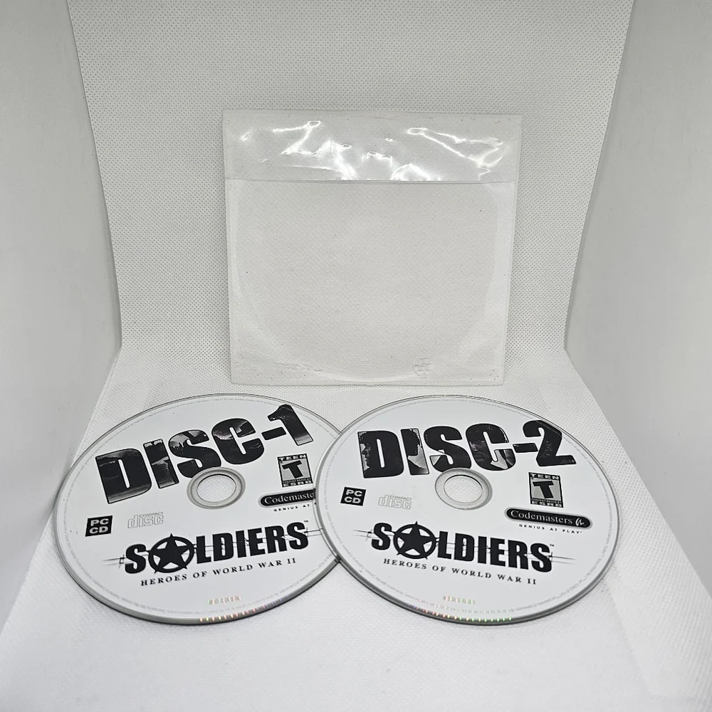 Soldiers Heroes Of World War 2 II 2004 Two Discs Set for Windows XP - Discs Only
